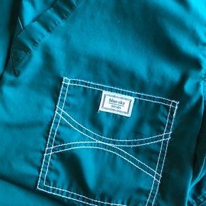 Blue Sky scrubs, size S, hunter green